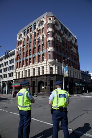 NZ Police involved in Christchurch earthquake